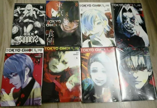 SET COMPLETO!! TOKYO GHOUL: RE Sui Ishida Manga Volume 1-16 Fine fumetto...