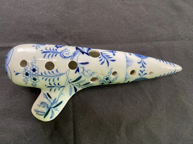 Antique 19th Century Meissen Porcelain Ocarina Antique 19th Century Meissen Porcelain Ocarina