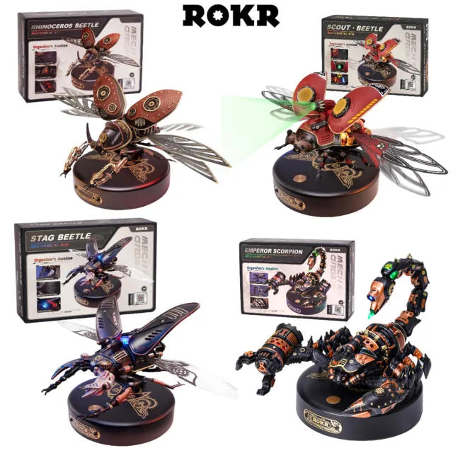 ROKR 4 Kit Käfer Modell DIY 3D Puzzle Steampunk Mechanische Erwachsene Geschenk