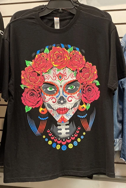 Frida Khalo Women Mexican T-Shirt Size Large Double Print New