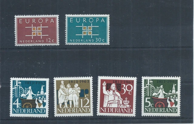 Netherlands stamps.  1963 Europa & 150th Anniv of Kingdom MH (AC945)