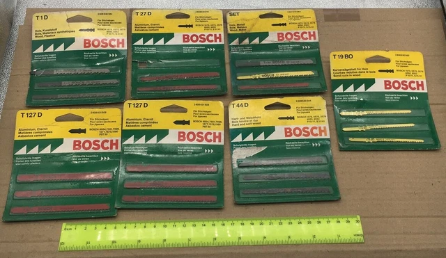 Bosch. Hojas de rompecabezas hechas en Suiza x 20 para madera, metal, plásticos ETC. De lote antiguo