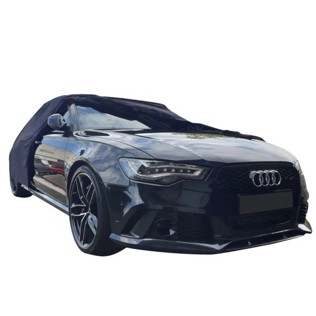 Bâche de protection compatible avec Audi A6 Allroad (C7) housse extérieur Noir