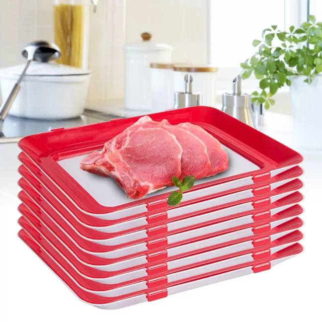 8* vassoio per conservazione scatola impilabile scatola per affettare salsiccia contenitore scatola per affettatura