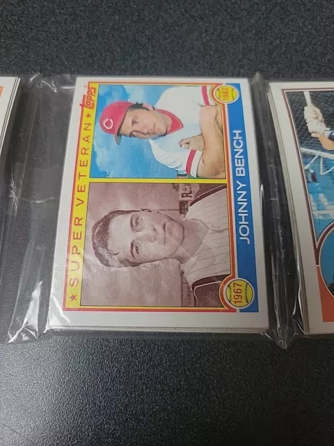 1983 Topps Baseball Unopened Rack Pack, Johnny Bench Sv On Front - 51 Cards