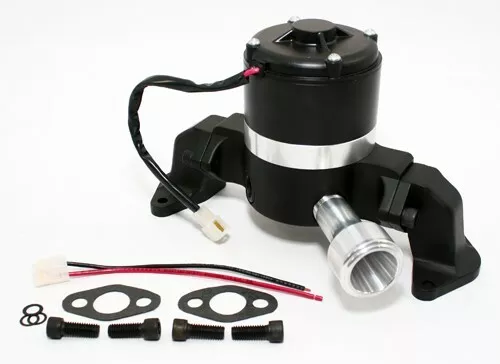 Big Block Ford 429 460 Electric High Volume HV Water Pump Billet Aluminum Black 2