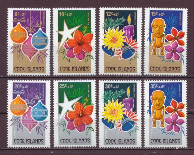 Cook Islands, Set of 8, Christmas, MNH, 1979