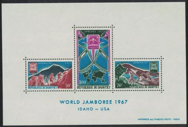 Dahomey World Scout Jamboree Idaho MS 1967 MNH SG#MS301 MI#Block 9 CV£5.25