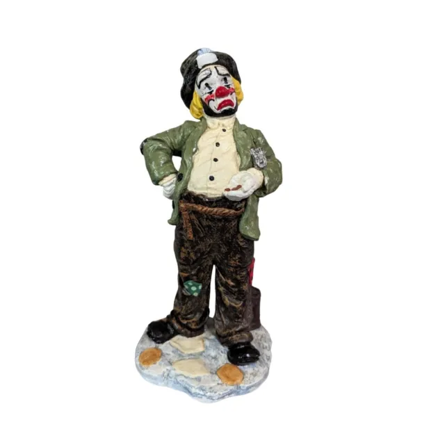 Vintage  Jojo Clown 1991 figurine statue decor accents  hand painted 10 in n