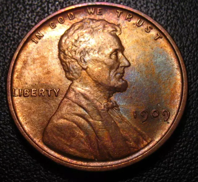 Old Us Coins 1909 Vdb Lincoln Wheat Cent Unc Penny Beauty