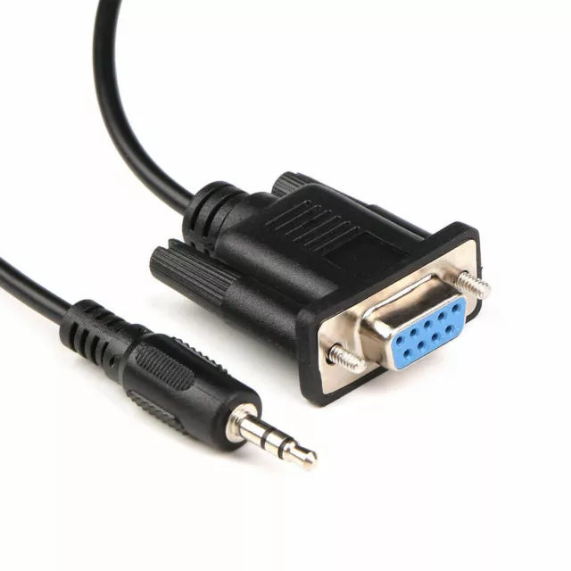 9 Pin RS232 DB9 Female to 3.5mm Male Jack Plug Adapter Serial Data Cable 1.8m