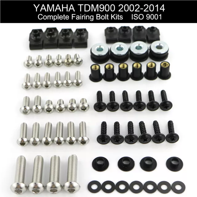 Complete Fairing Bolts Screws Fastener Kit Nuts Fit For YAMAHA TDM900 2002-2014