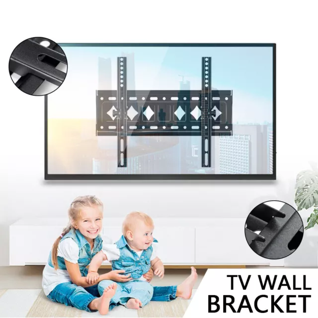 TV Wall Mount Bracket Tilt Slim LCD LED 32 40 42 47 50 55 60 62 65 70 75 inch 3