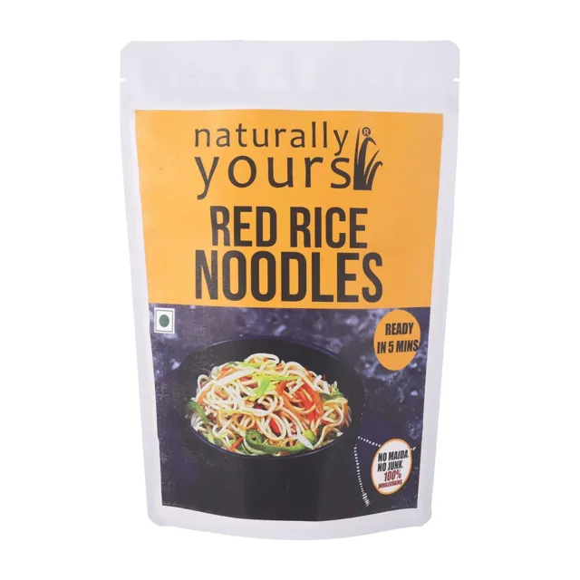 Naturally Yours Red Rice Noodles 180 g Delicious, No Maida, No Junk, No Colors