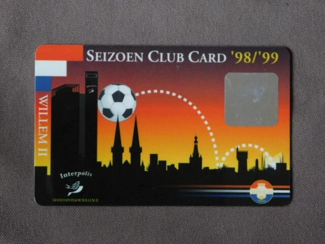 Seizoen Club Card 1998/1999 - WILLEM II / Football