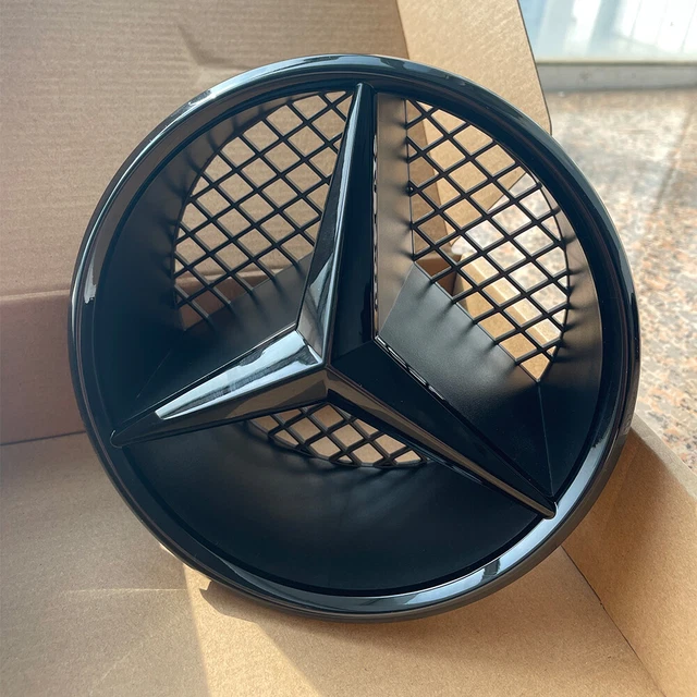 INSIGNE CALANDRE EMBLÈME étoile noire logo pour Mercedes-Benz W204 B C ...