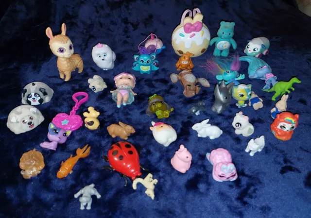 Enorme pacchetto mini figure lotto di lavoro collezione giocattoli per ragazze varie piccole figure 3