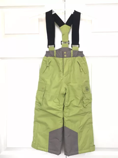 VERTBAUDET SKI TROUSERS with Detachable Adjustable Braces Green 3 Yrs 94cm