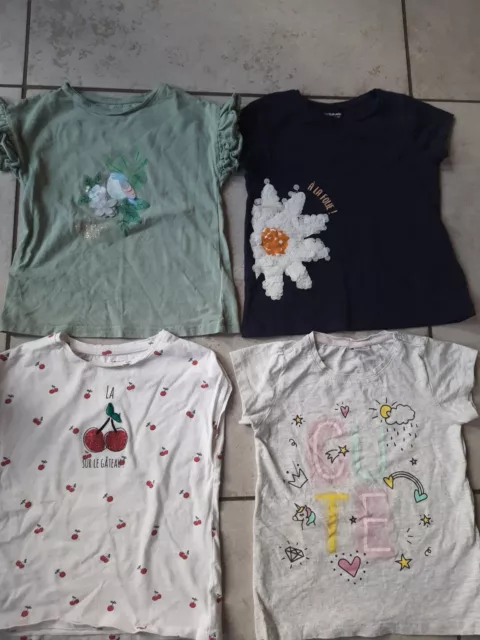 Tolles Mädchen T-Shirt Paket Gr 110 Vertbaudet