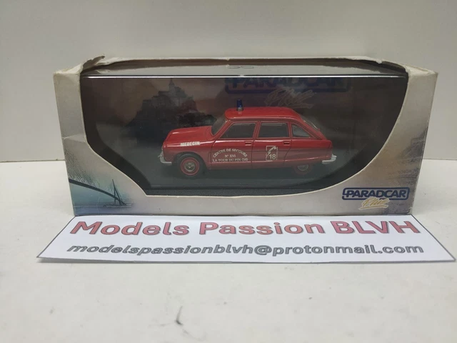 RARE CITROEN SAXO 5 PORTES ORANGE PARADCAR 1/43