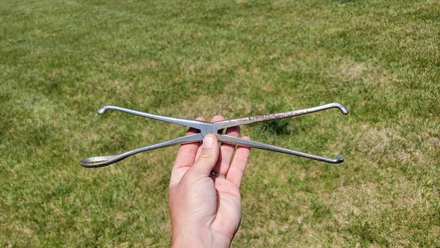 Vintage Medical Tool PAT DEC 10th 1895 Veterinary Obstetrical Forceps C. BARBER