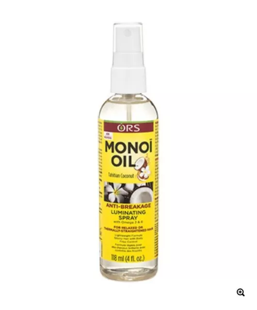 ORS Hair Monoi Aceite Tahitiano Coco Anti Rotura Luminante Spray 118 ml Reino Unido