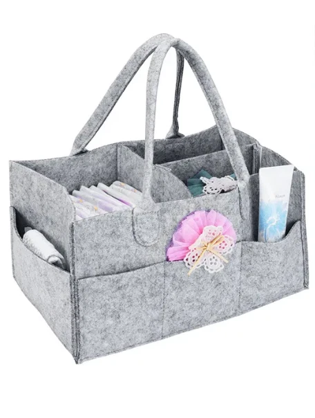 Baby Diaper Caddy Organizer Portable Holder Bag for Changing Table