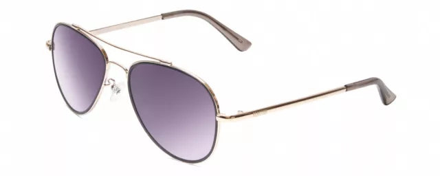 Kenneth Cole Reaction KC2837 Aviator Sunglass Gold Blue/Smoke Grey Gradient 55mm