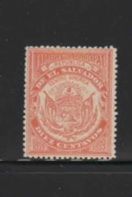 Salvador. El 1899 Municipal Tax Mint Vf Nh O.g (2Sal)