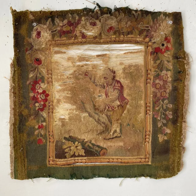 Aubusson tapestry c 1750 textile for framing chair cover 18th century textile