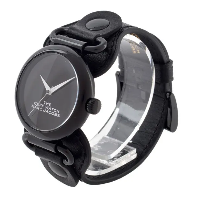 NEW Marc Jacobs The Cuff Watch Women's Black Dial/Black Strap Watch 20179295 2