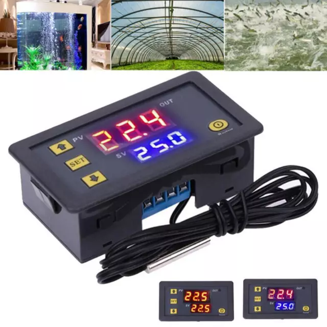 DC12V 20A Digital Temperature Controller Switch Probe Thermostat Control W3230 B