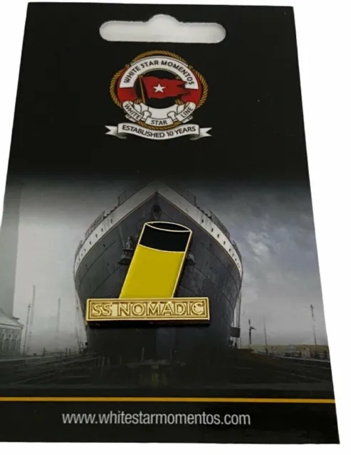 SS Nomadic Funnel Pin Lapel Badge Ocean Liner White Star Momentos Gift NEW