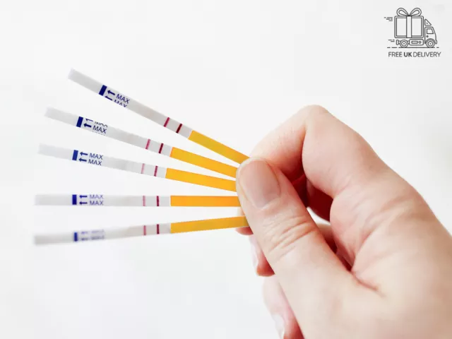 50 strisce reattive ovulazione ultra sensibili larghe 3,5 mm test di fertilità stock Regno Unito