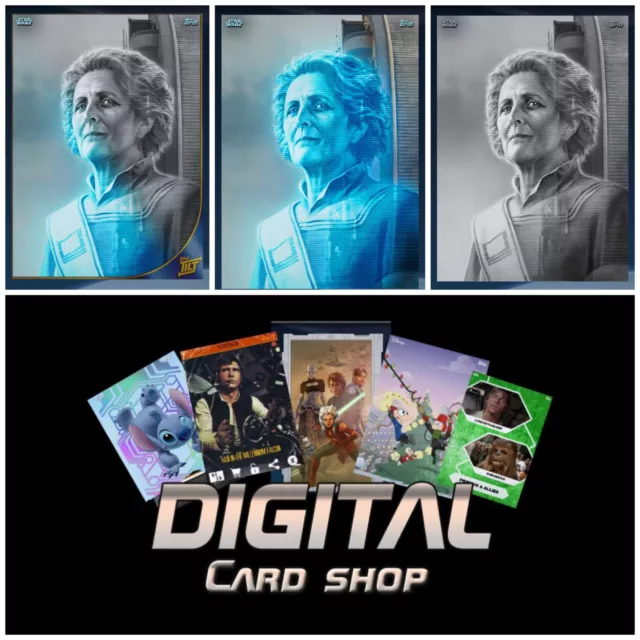 Topps Star Wars Card Trader Mother Rebellion Sketch Completed Work Tilt set of 3
