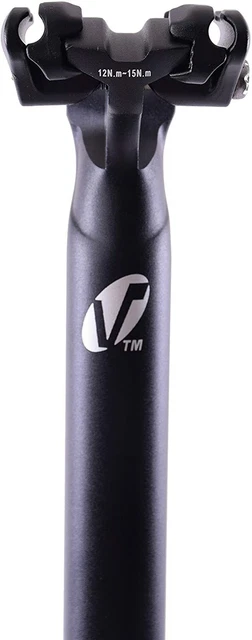 Vavert 31.6mm x 350mm Bike Micro Seatpost Single Bolt Aluminium Black