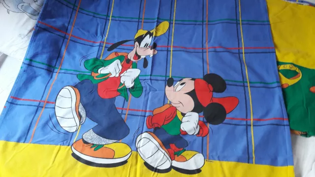 Wende-Bettwäsche Micky*Goofy*Pluto DISNEY duvet set bedding 90s