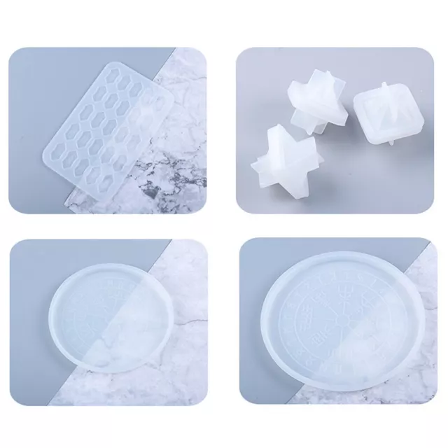 Round Shape Coaster Resin Silicone Mold Casting Molds For DIY Coaster TrSB