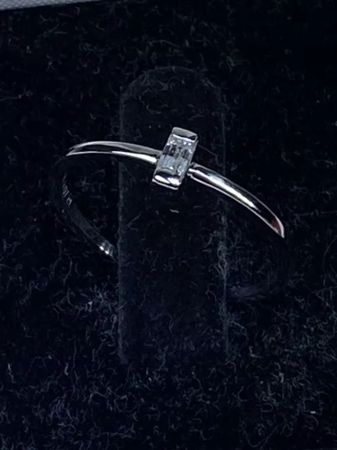 Diamant Ring 0.15 ct Brillant in G & SI3 585 Weißgold, Solitär Damenring