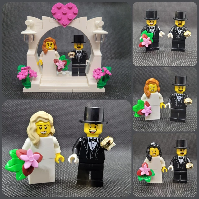 Jojofuny Hochzeits-Einladungskarten 10 Stück - Romantisch Rot Mit Braut & Bräutigam