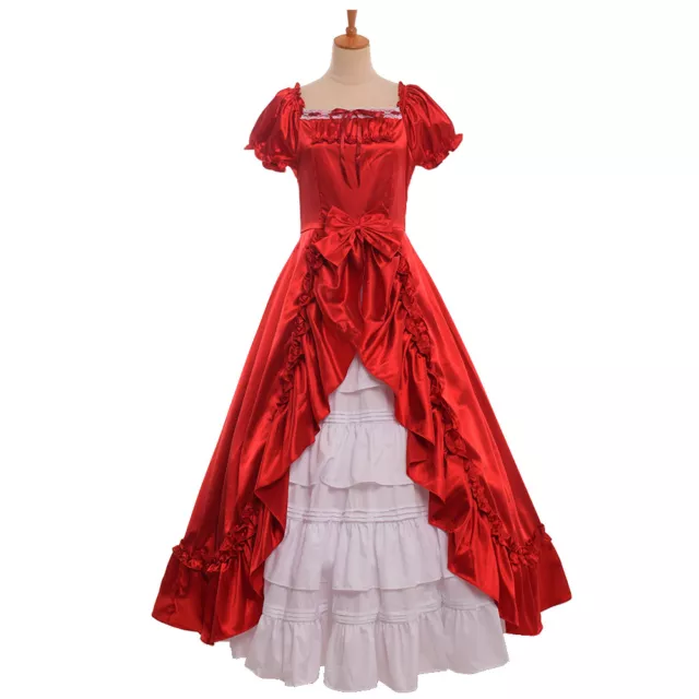 Women Civil War Southern Belle Prom Dress Victorian Period Ballgown