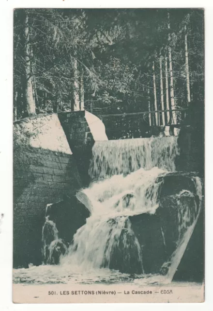 Cpa 58 - Les Settons - La Cascade (Nièvre) Non Écrite