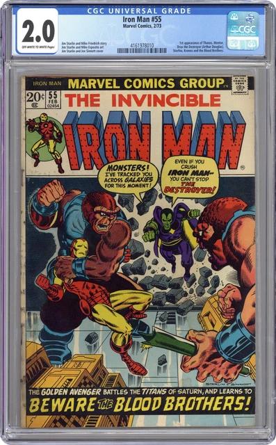Iron Man #55 CGC 2.0 1973 4161978010 1st app. Thanos