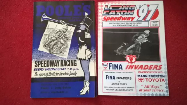 Long Eaton Speedway Programmes 1963 to 1997