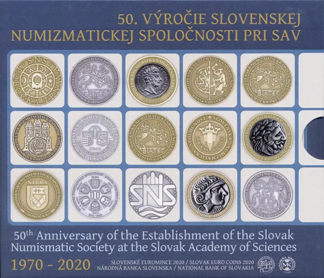 Slowakei Euro KMS 2020 "50 Jahre Slowakische Numismatische Gesellschaft"