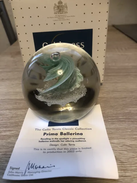 Caithness glass paperweight prima ballerina boxed