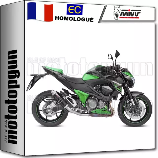 Mivv Pot D Echappement Hom Gp Noir Kawasaki Z 800 Z800 2013 13 2014 14 2015 15