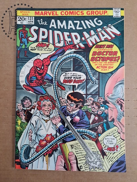 The Amazing Spider-Man #131 1974 Marvel Aunt May Marrying Dr Octopus HIGH GRADE