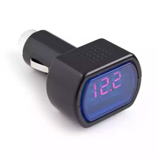 Voltimetro de Encendedor Cigarrillos Monitor de Voltaje LCD Digital para Coche