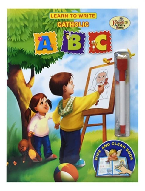 Learn to Write A, B, C: Wipe & Clean Activity Book by Catholic Book Publishin...